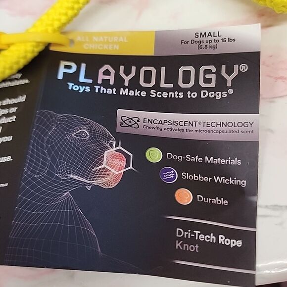 PLAYOLOGY Toys That Makes Scents To Dogs 1 Small  KNOTTED ROPE Chew N… - Picture 3 of 5